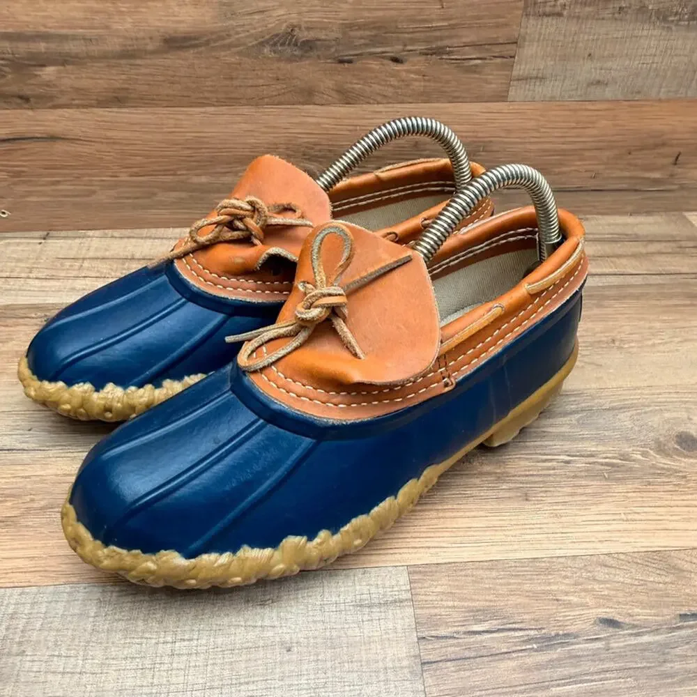 Vtg LL Bean Wo’s size  7 Rubber Moc Duck Shoes Freeport Maine shoes